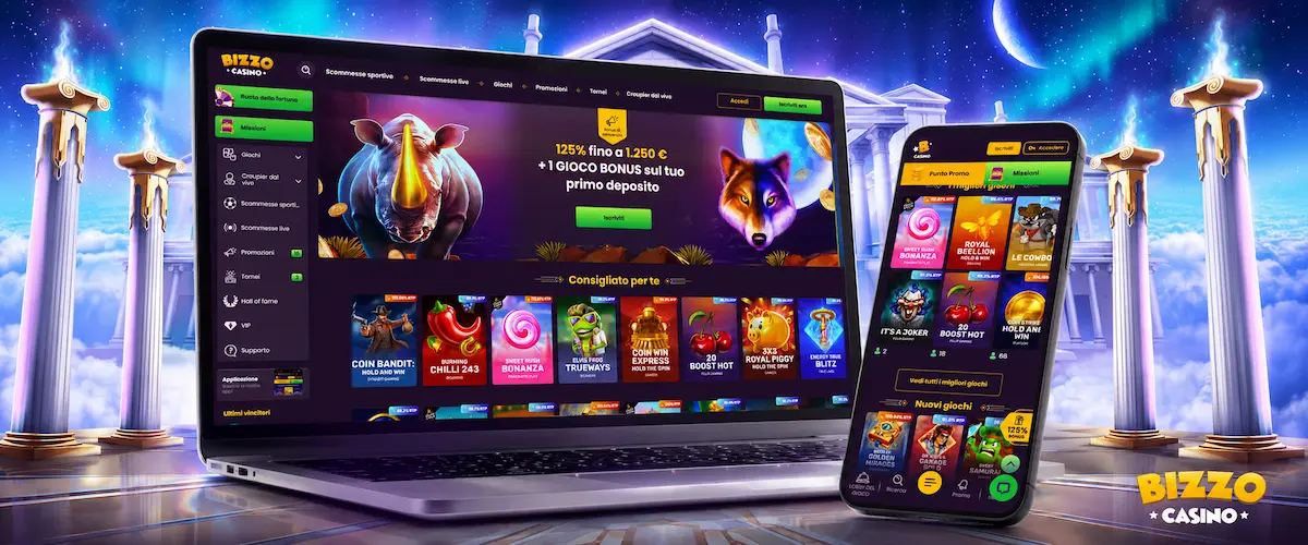 Giochi disponibili su Bizzo Casino